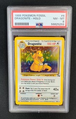 Dragonite 4/62 PSA 8 NM-MT Unlimited Fossil Pokemon Graded Card